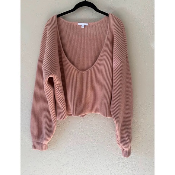 Lunya Cozy Cotton Silk Reversible Ribbed Pullover Sweater - Picture 9 of 13